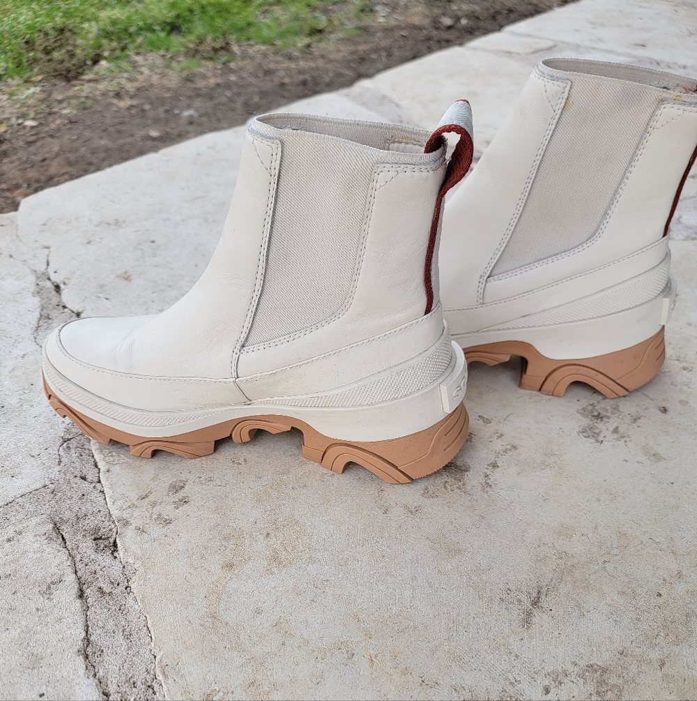 Sorel Brex Women's Leather Chelsea Boots Size 7.5